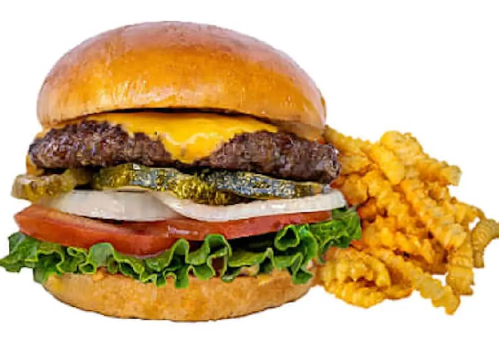 B'igi Burger with Fries at iniBurger