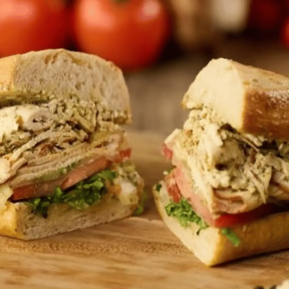 Double Pesto Chicken Sandwich at Sourdough & Co. Fremont