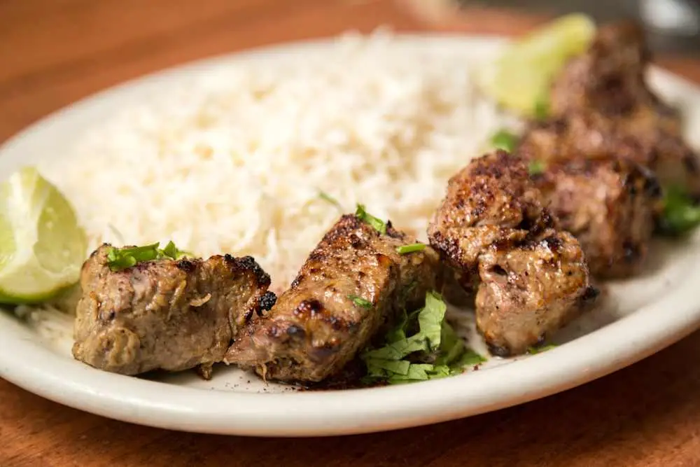 Beef Kabob at Fremont Afghan Kabob Restaurant