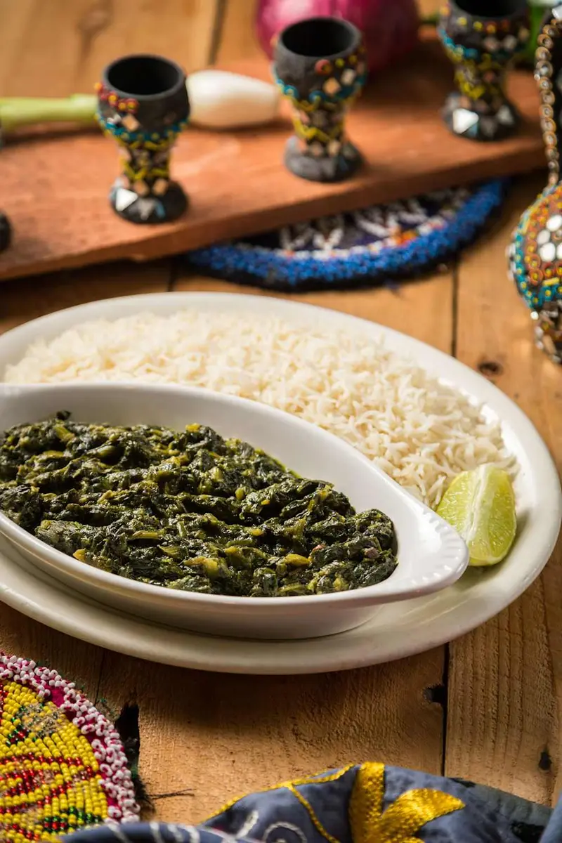 Veggie Sabzi Chalau at Fremont Afghan Kabob Restaurant