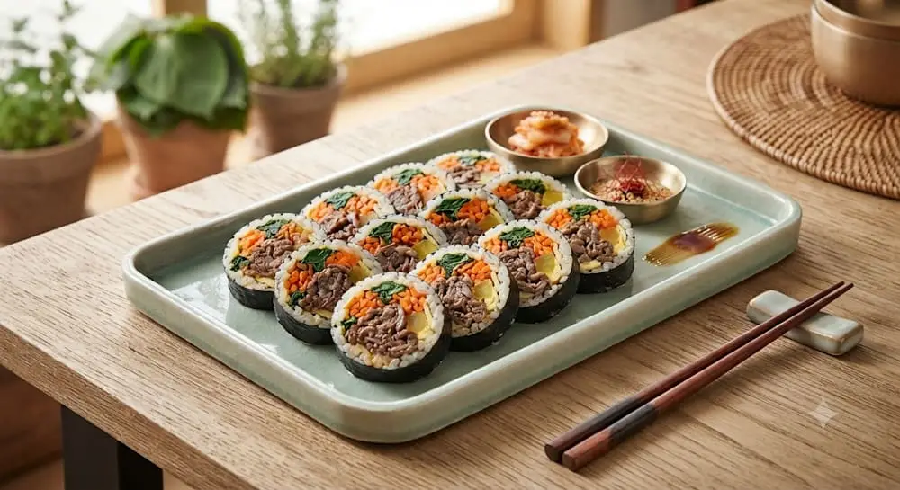 Beef Gimbap at Rice Junky