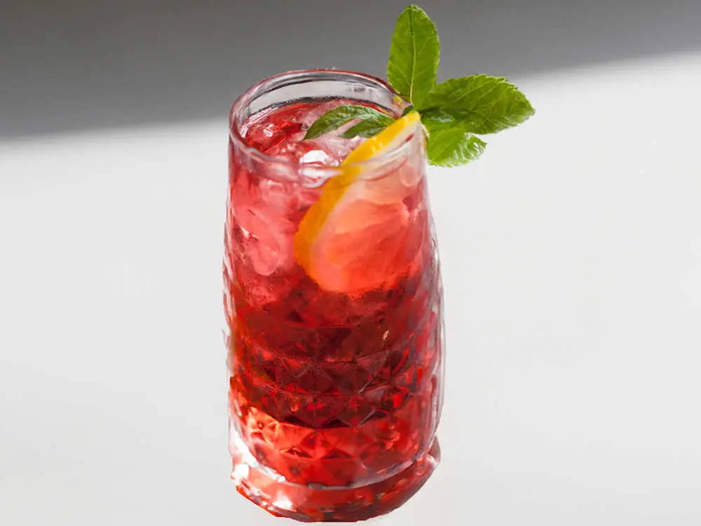 Pink lemonade at Rice Junky