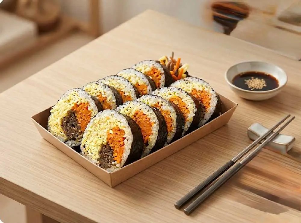 Egg Bomb Gimbap at Rice Junky