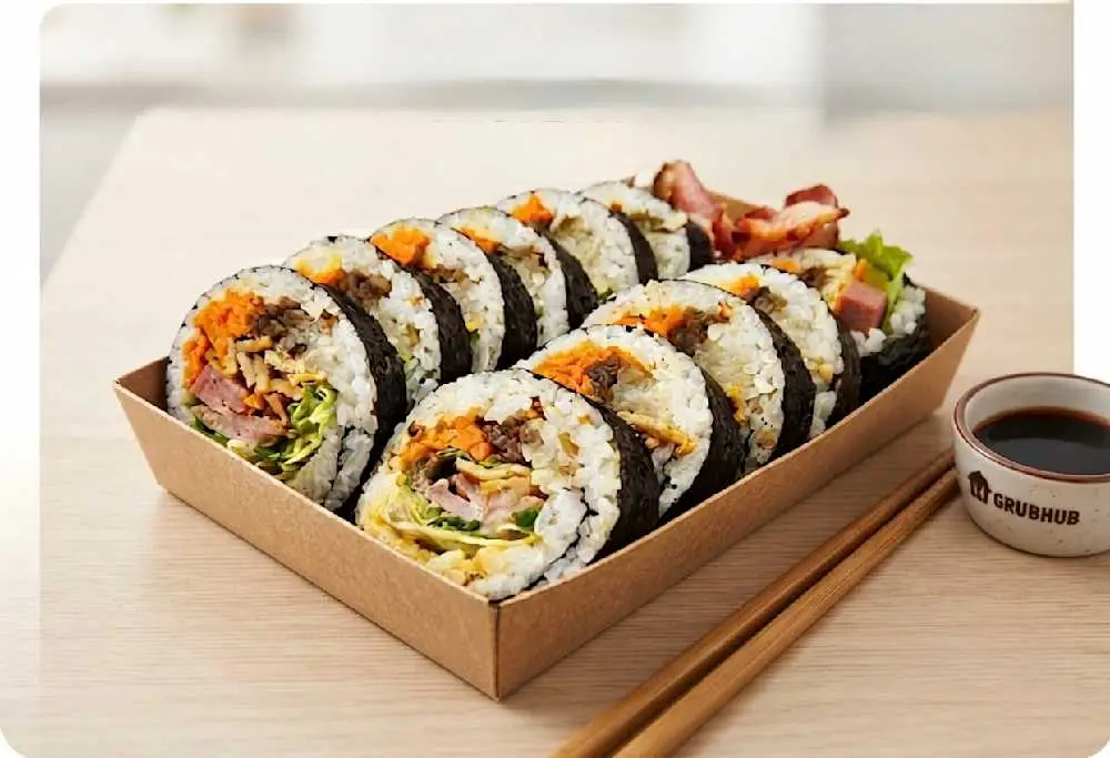 Bacon & Ssamjangmayo Gimbap at Rice Junky