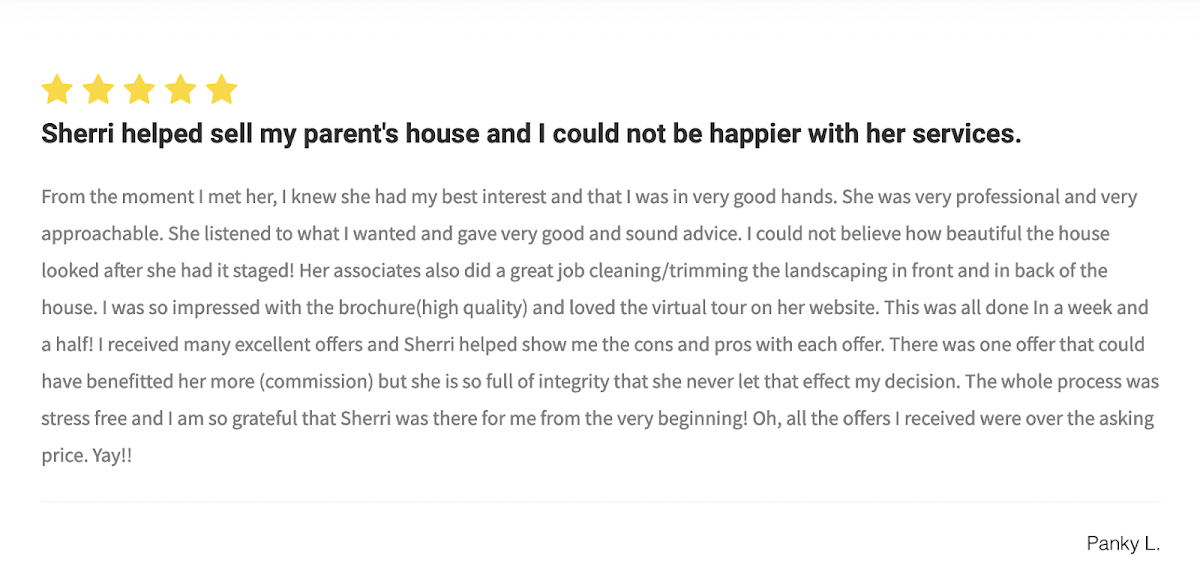 Sherri Stoneberger, Realtor - Marathon Service With Results