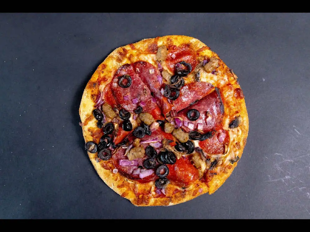 The Combination Pizza at My Indian Pizza
