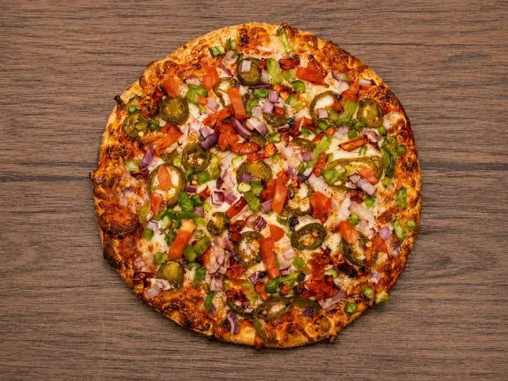 Spicy Vegetarian at My Indian Pizza