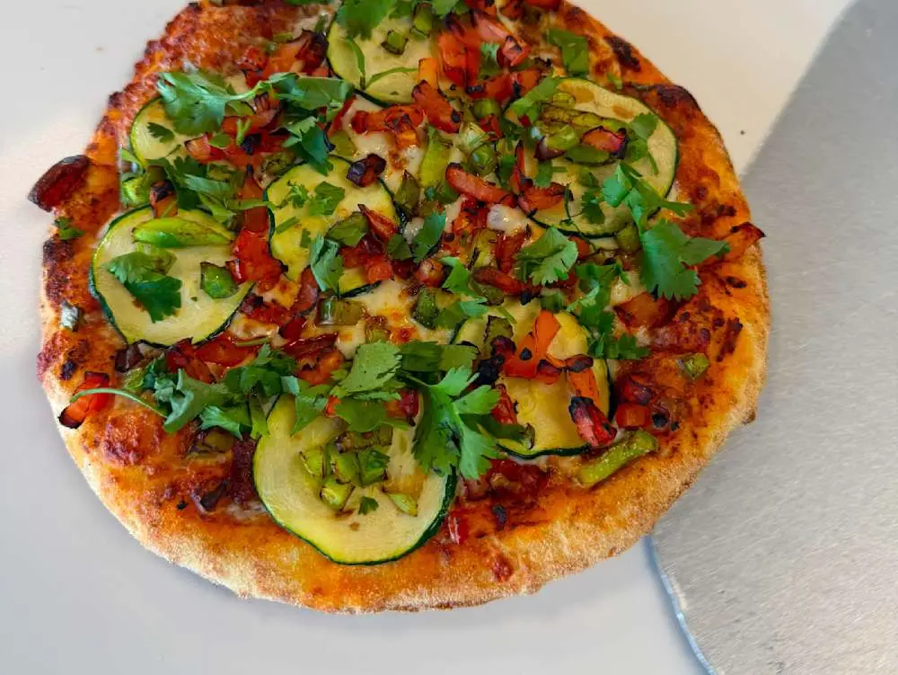 Jain Veg Makhani Pizza at My Indian Pizza