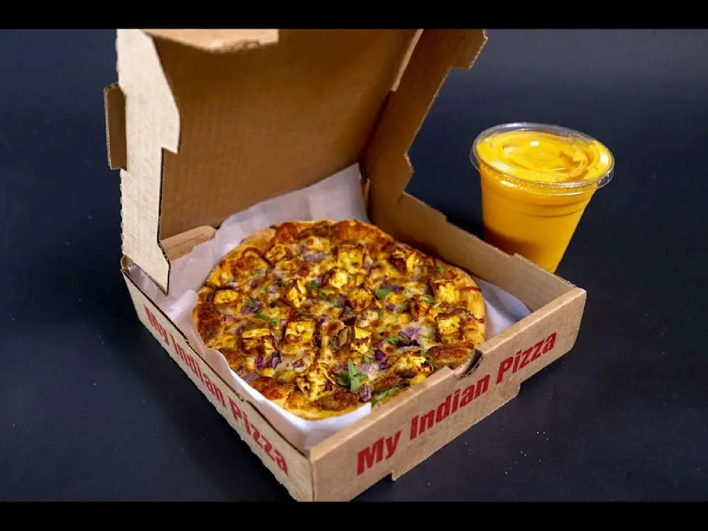 Haryali Paneer Pizza at My Indian Pizza