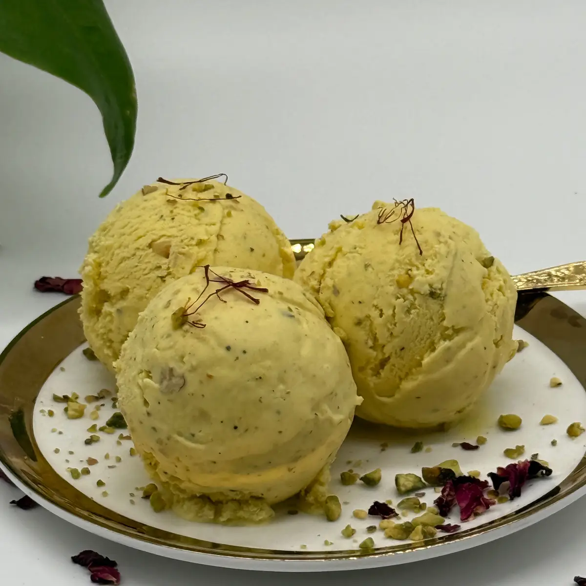 Saffron Pistachio at Pints of Joy Ice Cream