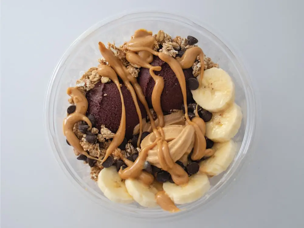 PB Power Boost Acai Bowl at Menchie's Frozen Yogurt
