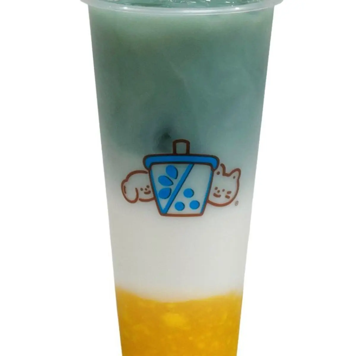 Mango Green Milk Tea 芒果奶绿 at Duet Tea