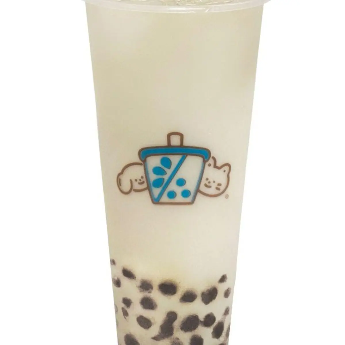 Peach Oolong Milk Tea W/ Boba 白桃乌龙 at Duet Tea