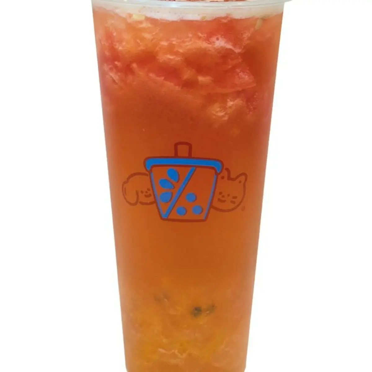 Watermelon Passionfruit Green Tea W/ Crystal Boba 百香果西瓜啵啵 at Duet Tea