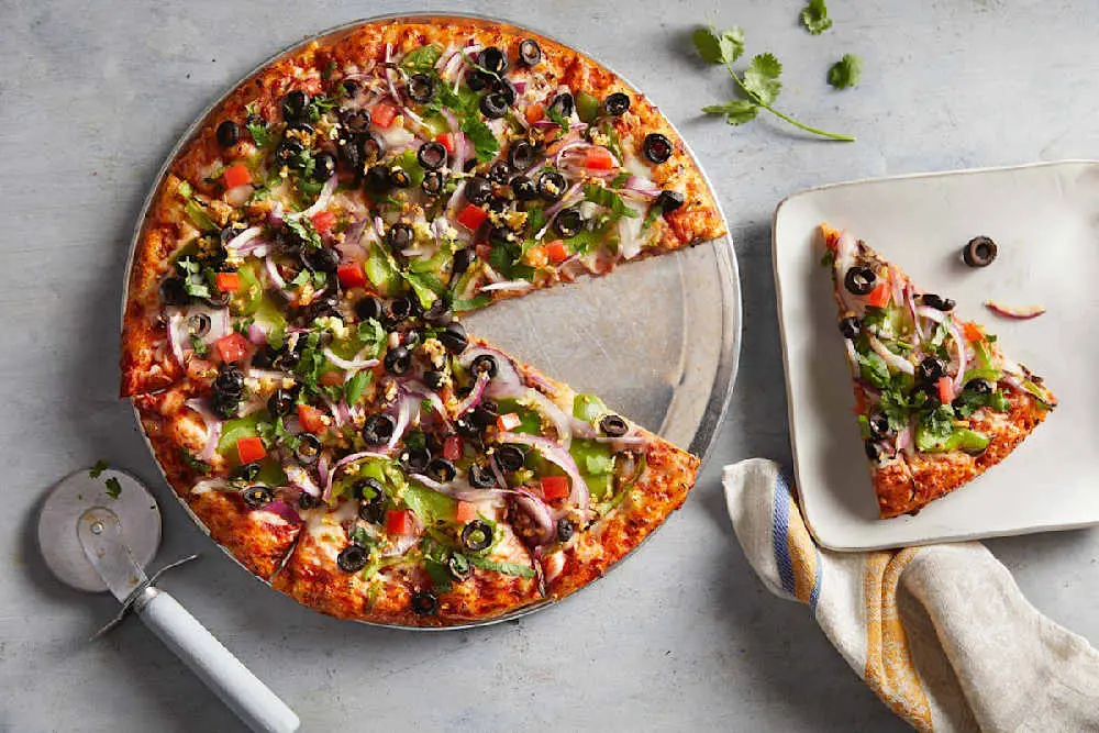 Indian Gourmet Veggie at Curry Pizza House