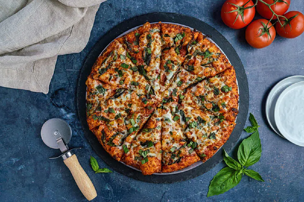 Margherita Pizza at Curry Pizza House