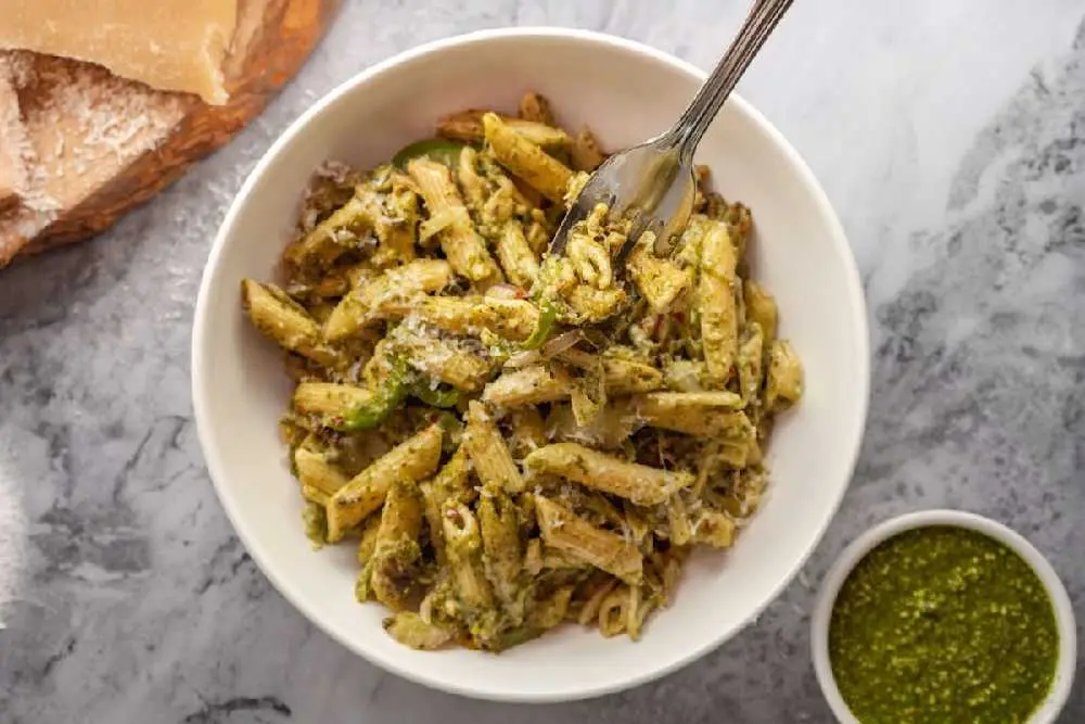Pesto Sauce Pasta at Curry Pizza House