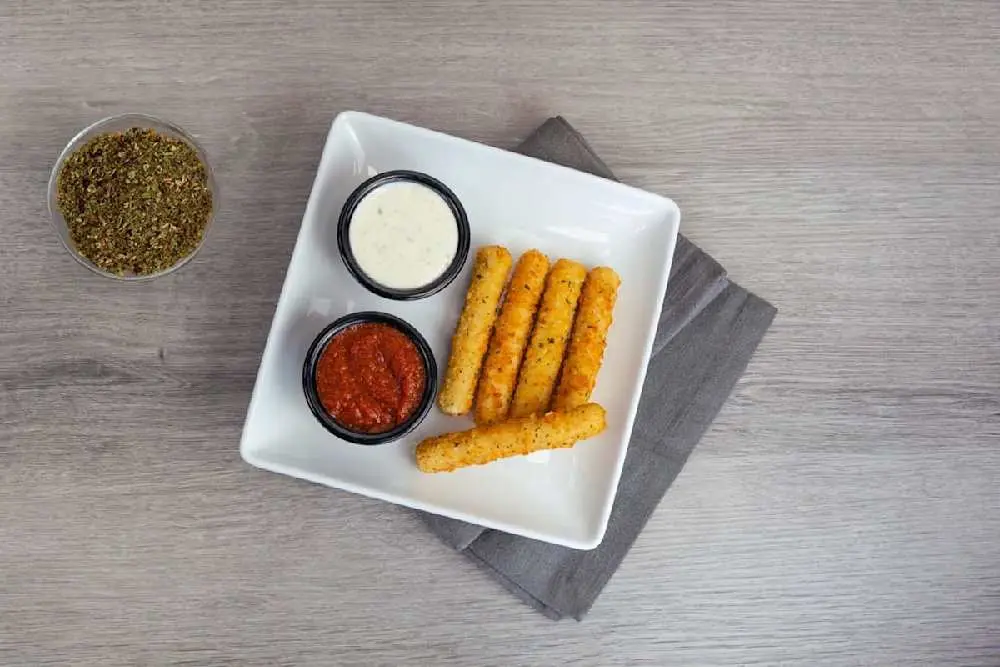 Mozzarella Sticks at Curry Pizza House