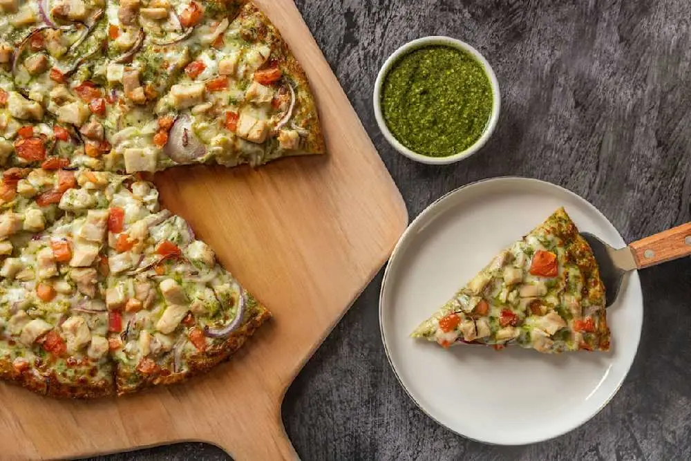 Pesto Chicken at Curry Pizza House