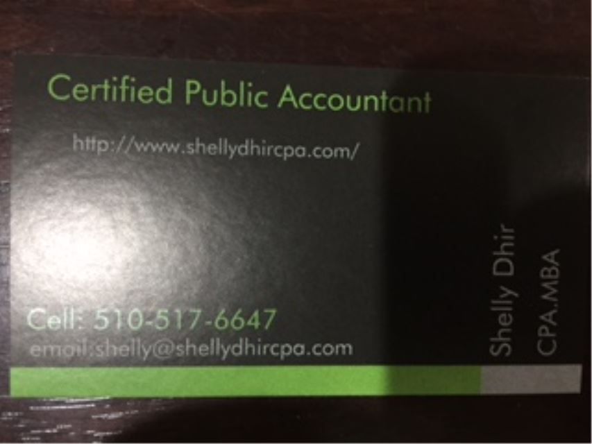 Shelly Dhir, Certified Public Accountant
