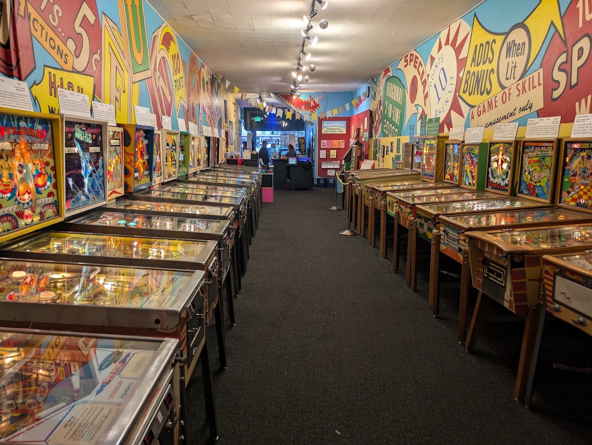 Tuesday admission for two people for $22 at Pacific Pinball Museum