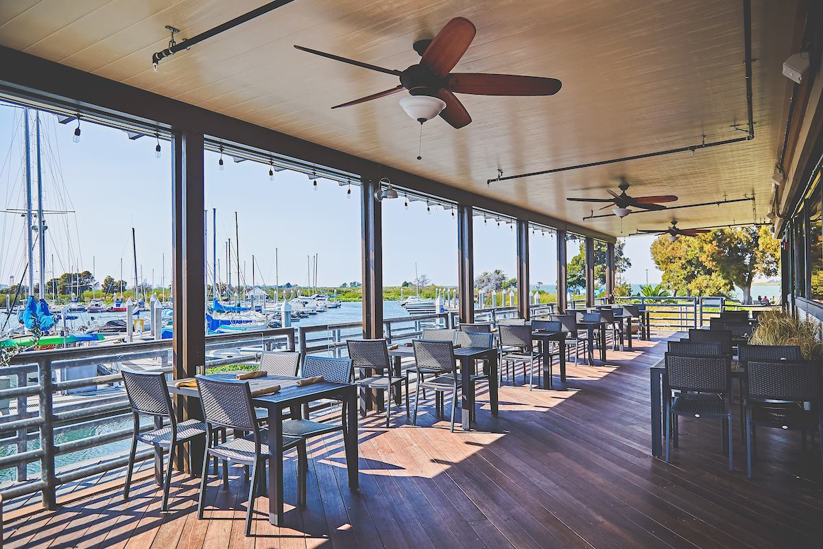 Happy-hour 6oz house wine at Smith’s Landing Seafood Grill