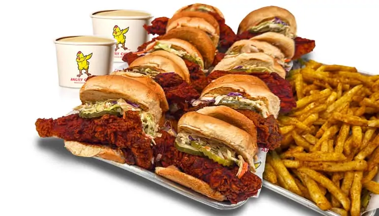 10 Sliders at Angry Chickz - Fremont