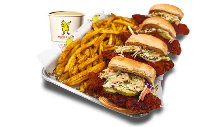 4 Sliders at Angry Chickz - Fremont