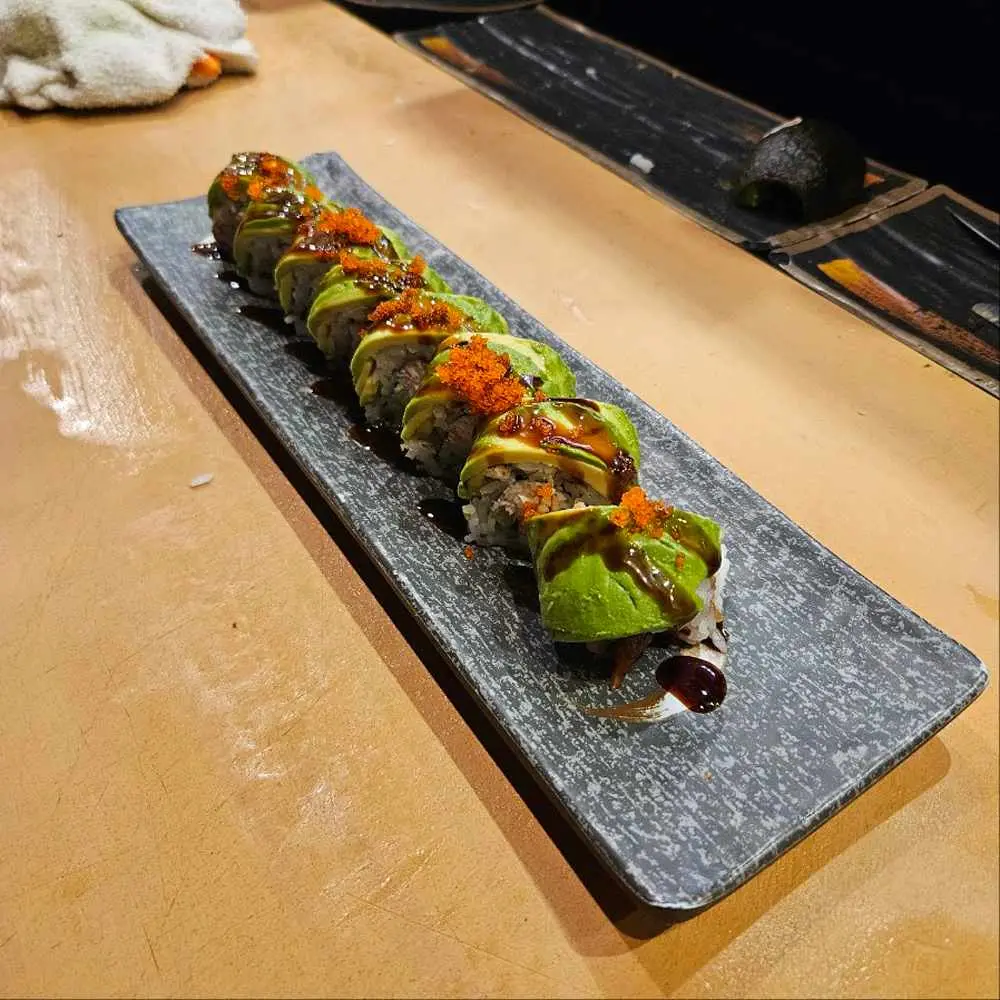 Caterpillar Special Roll at Aniki's Sushi