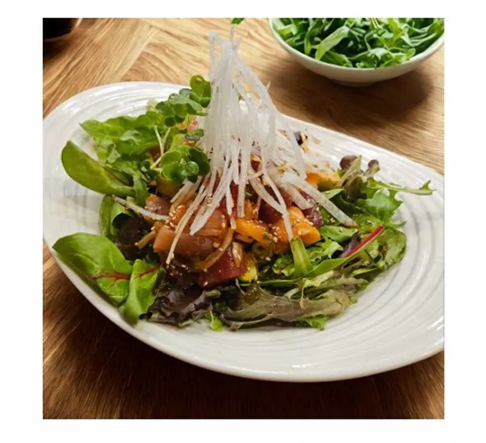 Sashimi Salad at Aniki's Sushi