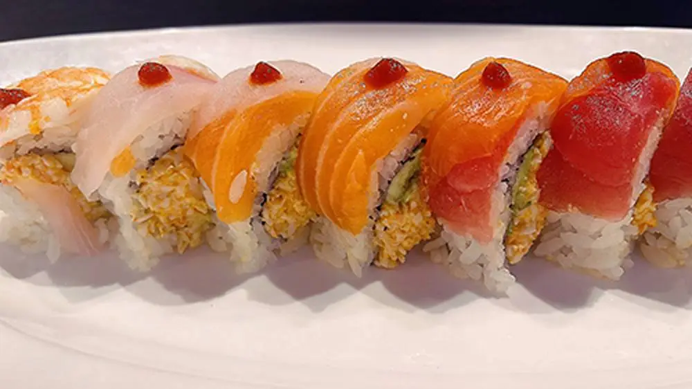 Spicy Rainbow Special Roll at Aniki's Sushi