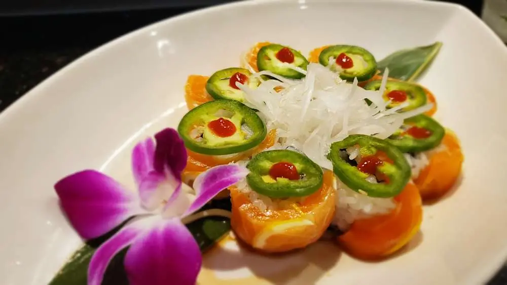 Zesty Salmon Special Roll at Aniki's Sushi