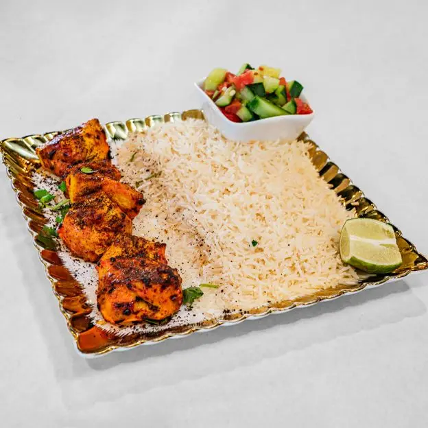 Chicken Kabob Entrée at Authentic Afghan Kebab and Cuisine