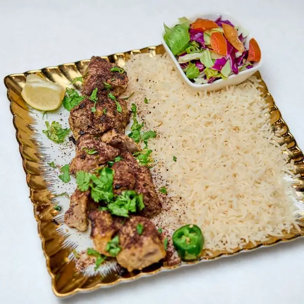 Lamb Kabob Entrée at Authentic Afghan Kebab and Cuisine