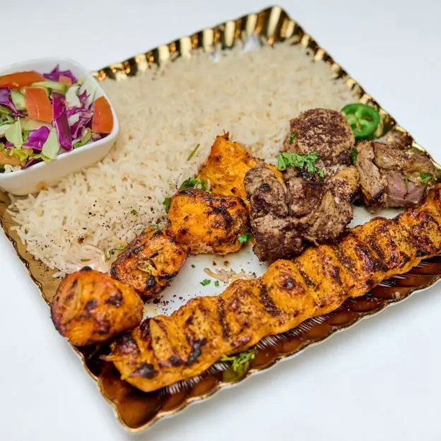 Triple (Sultani) Kebab – Different Meats at Authentic Afghan Kebab and Cuisine