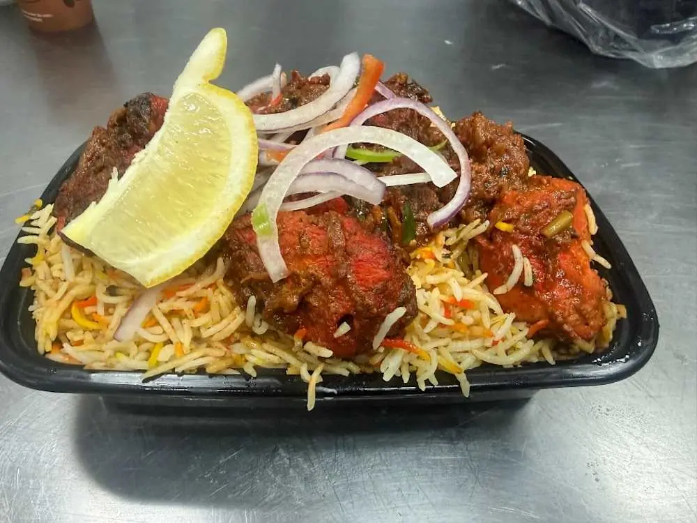 Chicken fry piece Biryani at Bhimavaram Ruchulu Fremont