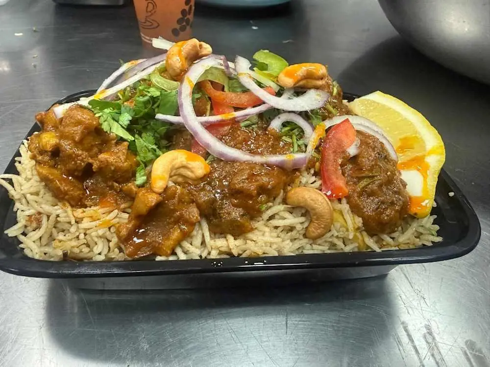 Chicken Ghee Roast Pulav at Bhimavaram Ruchulu Fremont