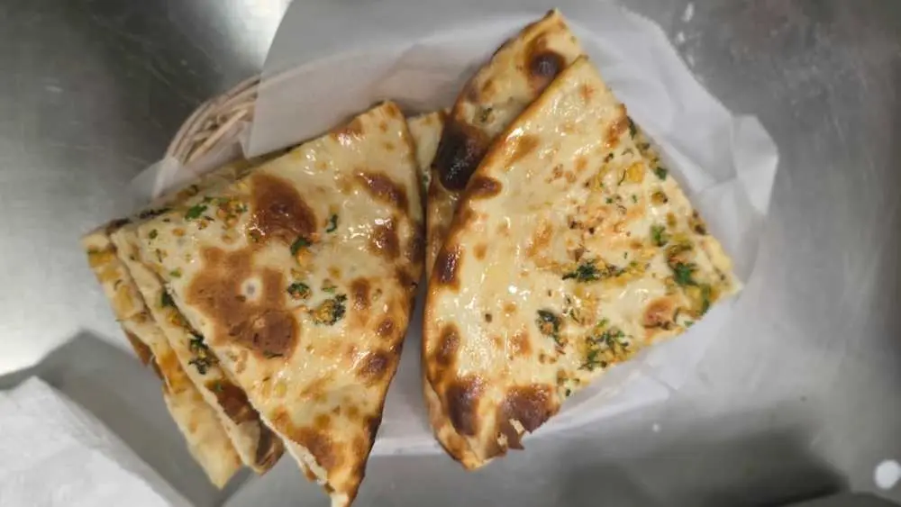 Garlic Naan at Bhimavaram Ruchulu Fremont