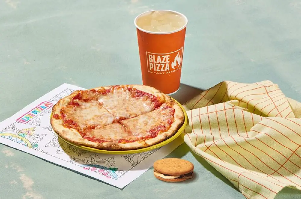 Kid's Cheese Pizza Meal at Blaze Pizza