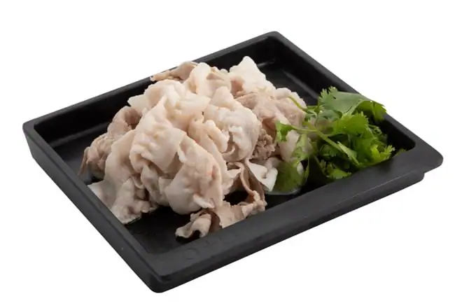Sliced Pork Belly at Boiling Point