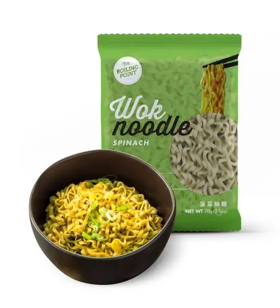 Spinach Wok Noodle at Boiling Point
