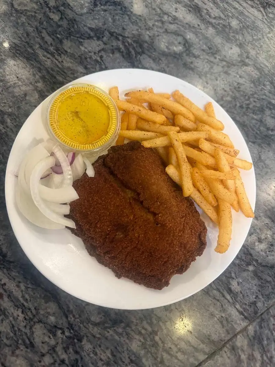 Fish Fry/Fish Cutlet with French Fries at Bongo's