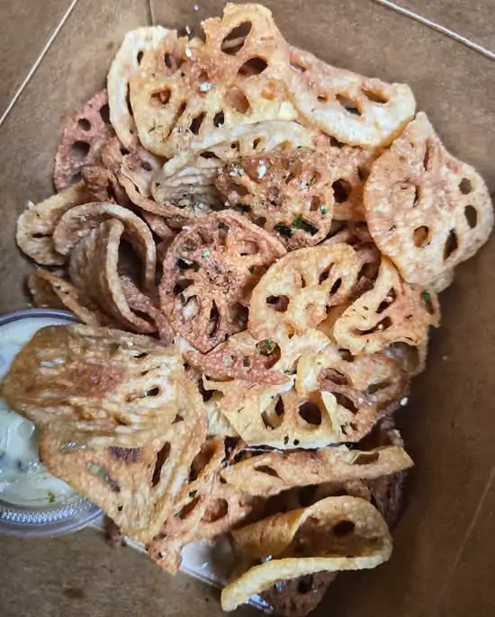 Deep Fried Lotus Root at Burma Bay Cafe