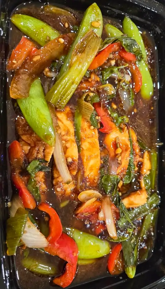 Salmon Lemongrass Fusion at Burma Bay Cafe