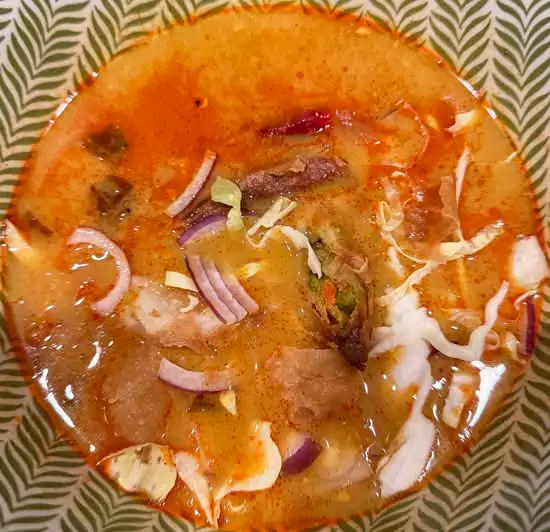 Samosa Soup at Burma Bay Cafe