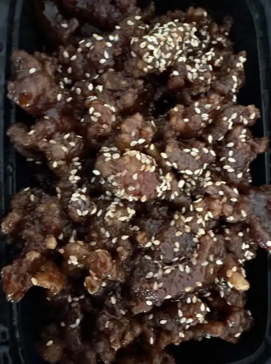 Sesame Beef at Burma Bay Cafe