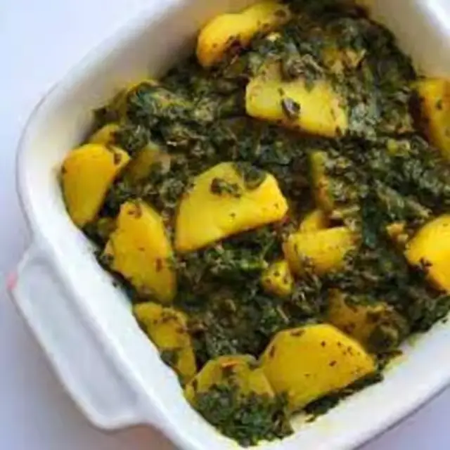 Aloo Palak at Chaat House fremont