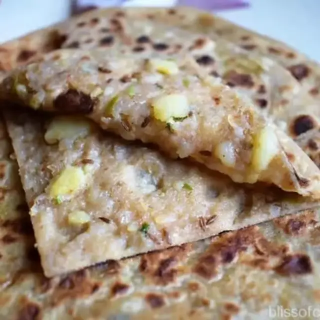 Aloo Pyaz Paratha at Chaat House fremont