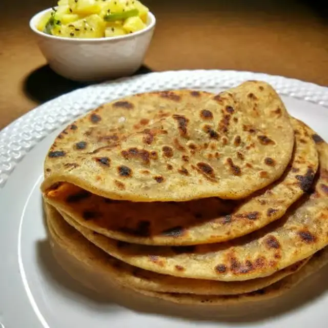 Onion Paratha at Chaat House fremont
