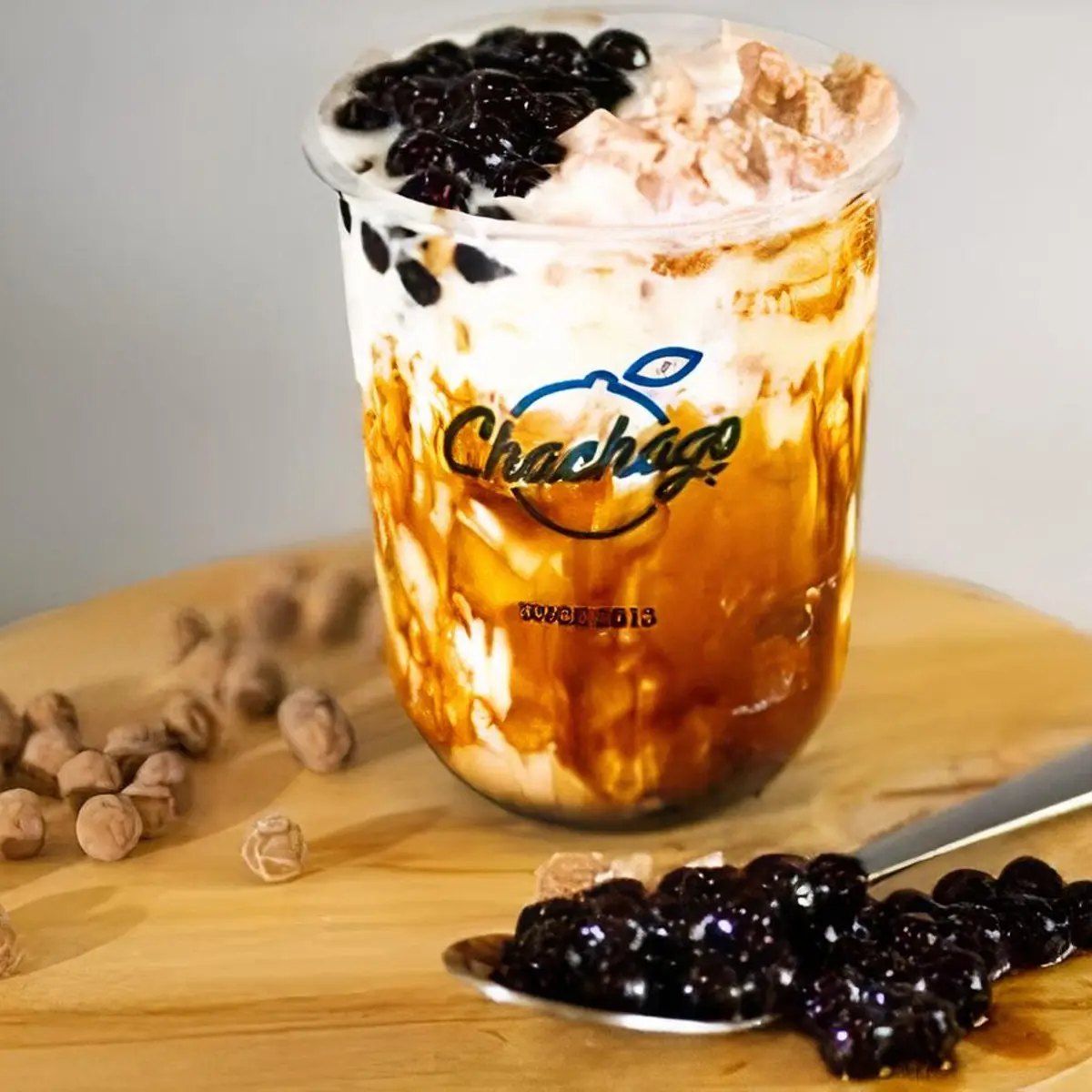B2 Taro Brown Sugar Pearl Milk 岩燒黑糖逮丸芋頭 at ChaChaGo